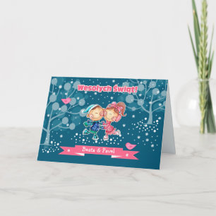 Pour Fêtes Annuelles Wesołych Świąt. Cartes de Noël en polonais