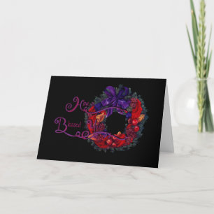 Pour Fêtes Annuelles Yule Blessings : Cartes de voeux