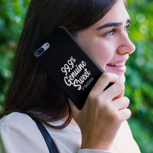 Pour iPhone 14 99,9% Véritable Coque sucré .1% Badass