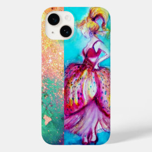 Pour iPhone 14 BEAUTÉ EN ROSE / Plante papillon magique Coque -