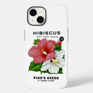 Pour iPhone 14 Hibiscus Vintage Seed Packet Coque-Mate coque ipho