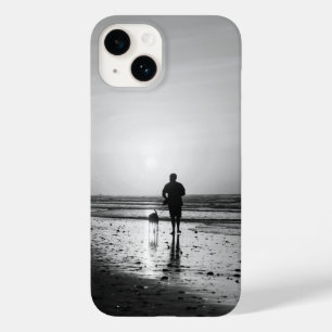 Pour iPhone 14 Marche du matin - Coque en niveaux de gris-coque i