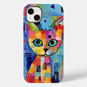 Pour iPhone 14 Plus Cute Calico Chat Coque personnalisé
