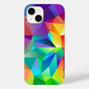 Pour iPhone 14 Prism of Rainbow Personnalisez le Coque Text iPhon