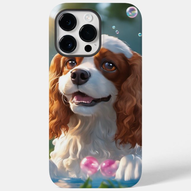 Pour iPhone 14 Pro Max King Charles Coque (Verso)
