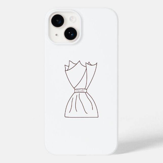 Pour iPhone 14 téléphone coque chocolat sucré chocolat délicieux (Verso)