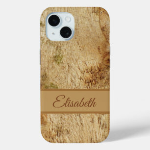Pour iPhone 15 bois i phoneCommuter Coque