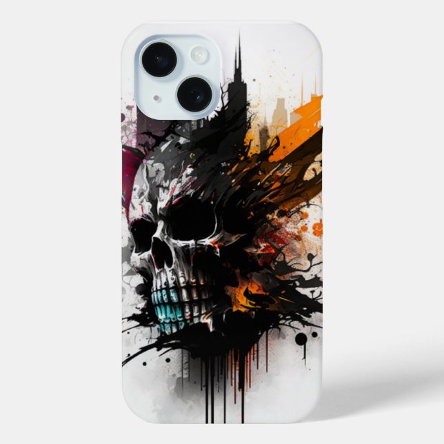 Pour iPhone 15 Coque art abstrait (Verso)
