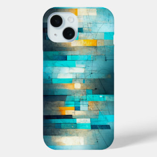 Pour iPhone 15 Coque art abstrait