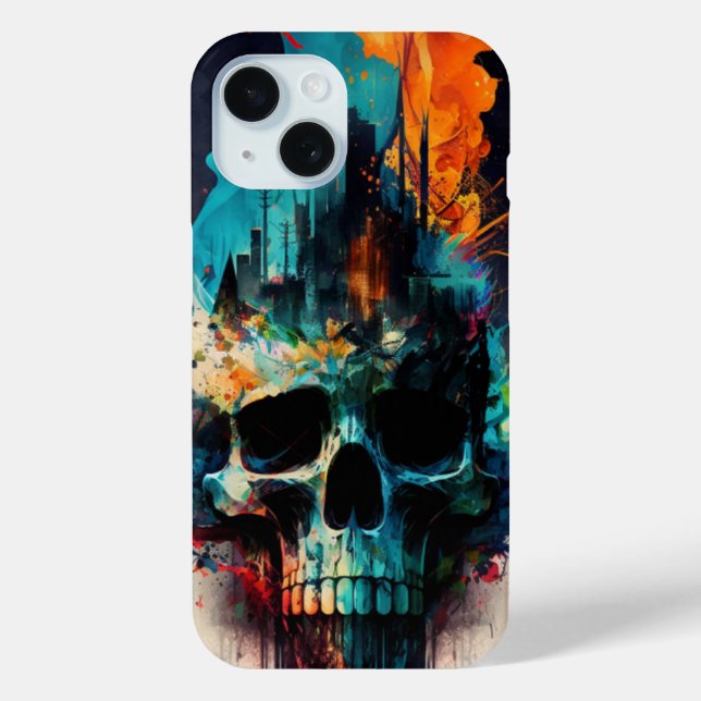 Pour iPhone 15 Coque art abstrait (Verso)