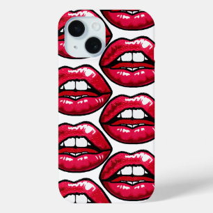 Pour iPhone 15 coque de téléphone hot lips