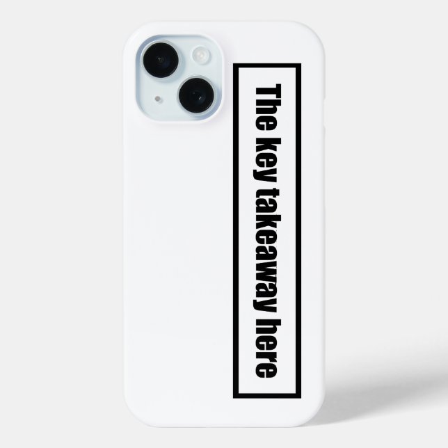 Pour iPhone 15 coque drôle (Verso)