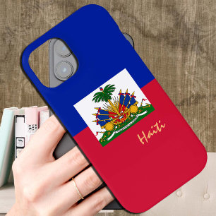 Pour iPhone 15 Coque du Drapeau haïtien, Haïti mode / sports