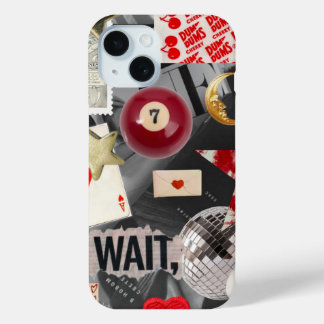 Pour iPhone 15 Coque rouge tendance