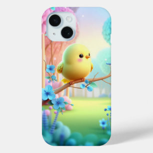 Pour iPhone 15 “Pastel Bloom – Design élégant de coque de télépho