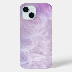 Pour iPhone 15 Semences de Dandelion doux sur pourpre   Coque de 