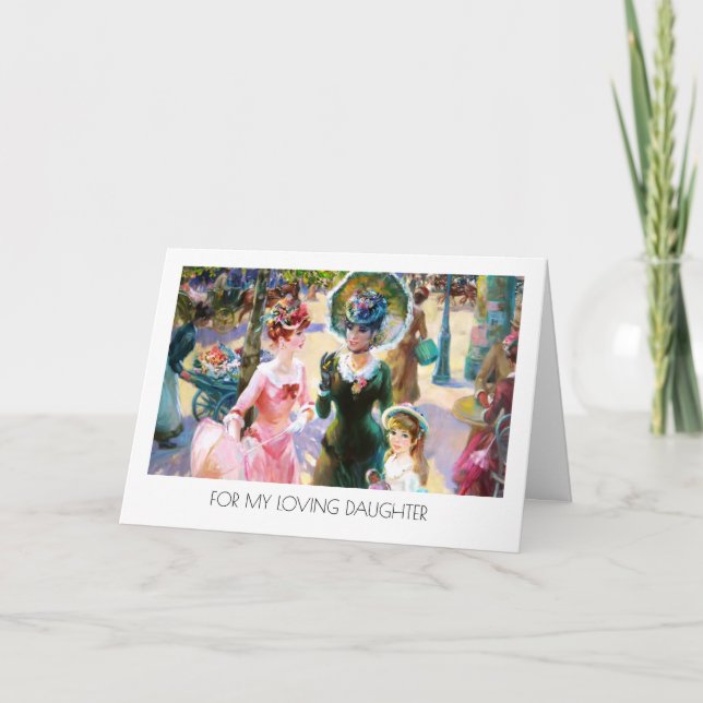 Pour la fille lors de la Fête des Mères Cartes d'A (Devant)
