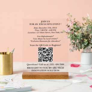 Pour la promotion d'événements Enseigne de table p
