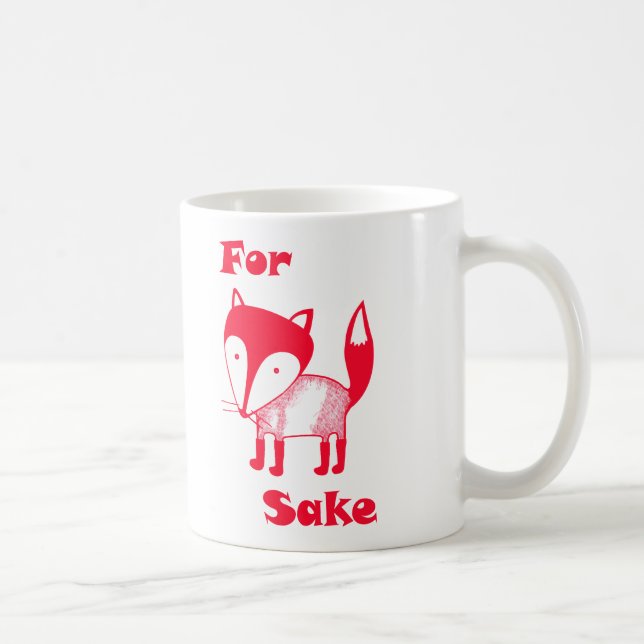 Pour la tasse de saké de RENARD.  Ayez du café (Droite)