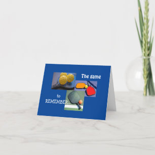 Pour l'amour de Pickleball Carte de voeux pliée