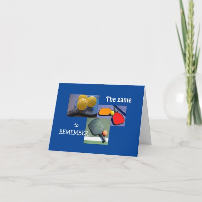 Pour l'amour de Pickleball Carte de voeux pliée (Devant)
