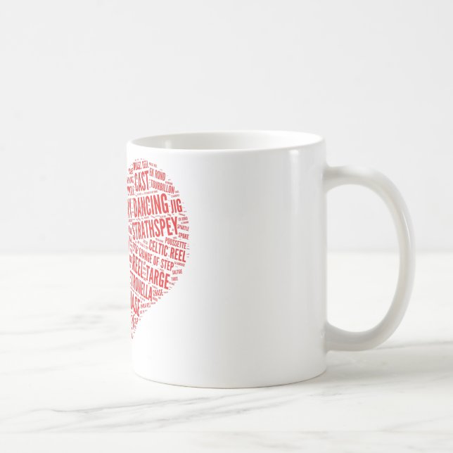 "Pour l'amour tasse de contredanse écossaise" (Droite)