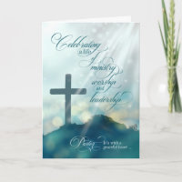 pour l'anniversaire d'Ordination du Pasteur Carte