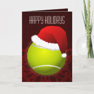 pour le joueur de tennis Cartes de Noël