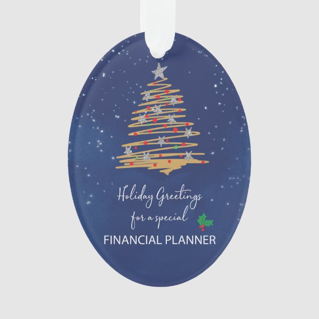Pour le planificateur financier Arbre de Noël Nom  (devant)