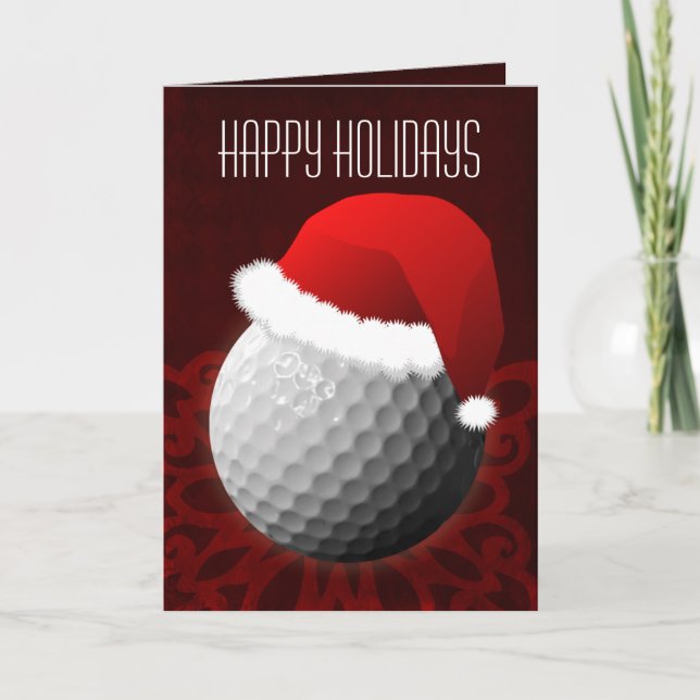 pour les cartes de Noël des golfeurs (Devant)