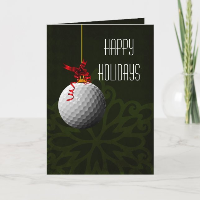 pour les cartes de Noël des golfeurs (Devant)