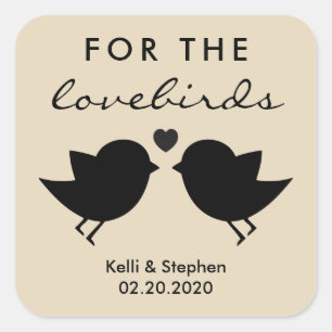 Pour les Lovebirds, Stickers Mariage de semences d