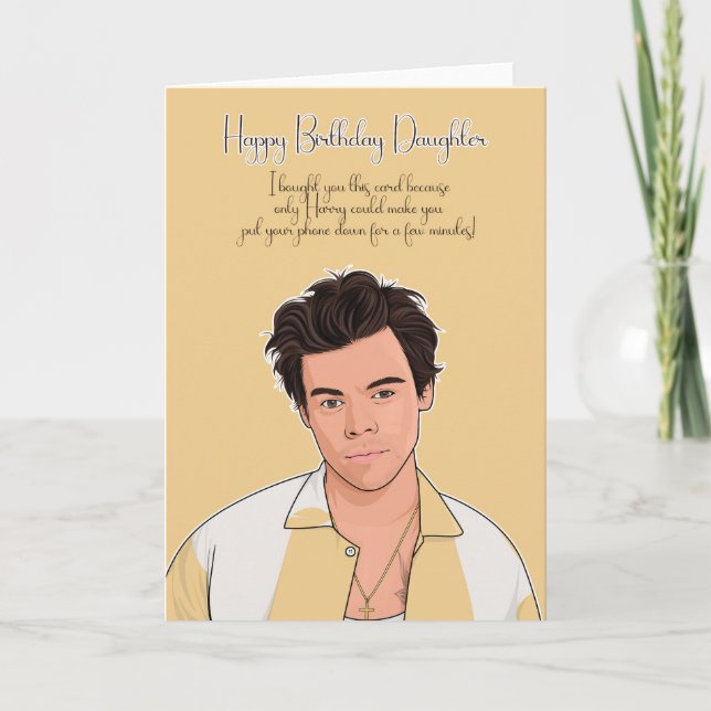 Pour les styles de fille Carte d'anniversaire (Devant)