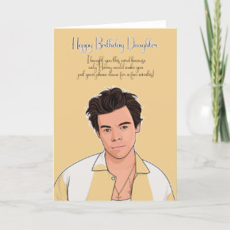Pour les styles de fille Carte d'anniversaire