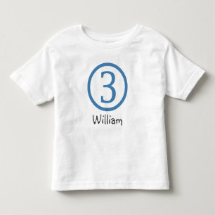 Pour Les Tous Petits 3e anniversaire personnalisable T-shirt garçon