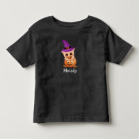 Adorable T-shirt Hialloween Baby Owl Toddler