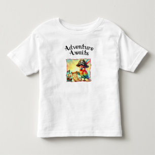 Pour Les Tous Petits Adventure Await Pirate Parrot T-Shirt