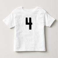 ÂGE 4 FOUR FUNNY JERSEY T-SHIRT