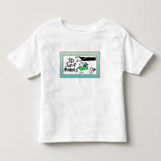 Pour Les Tous Petits Birdies et vagues de surf de T-shirt d'enfant en