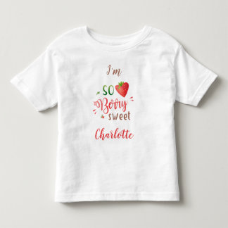 Pour Les Tous Petits Chemise bébé fraise Berry doux t-shirt fille