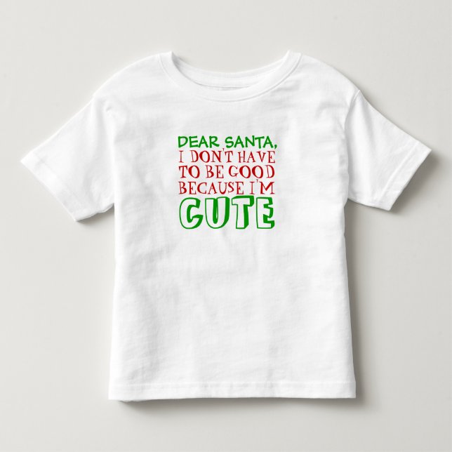 Pour Les Tous Petits Cher T-shirt de Noël Père Noël (Devant)
