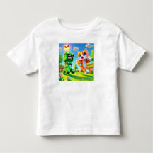 "Epic Minecraft Inspiré Toddler T-Shirt Cat aime