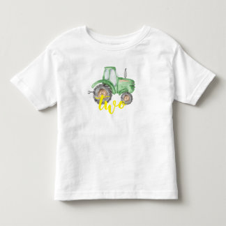 Pour Les Tous Petits Ferme de tracteurs verts Anniversaire T-Shirt