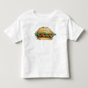 Pour Les Tous Petits Hamburger - T-shirt d'enfant en bas âge