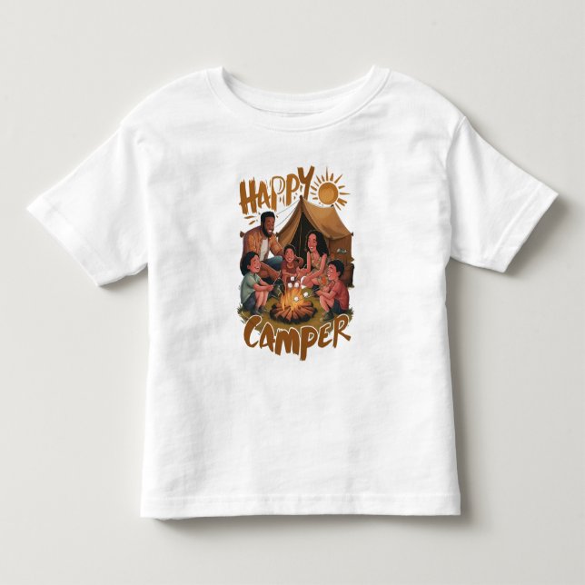 Pour Les Tous Petits Happy Camper Toddler T-shirt (5) (Devant)