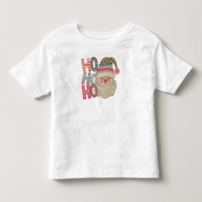 Pour Les Tous Petits HOHOHO MERRY CHRISTMAS T-Shirt (Devant)
