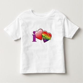 Pour Les Tous Petits J'aime mon T-shirt d'enfant en bas âge de deux