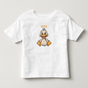 Pour Les Tous Petits Jolie petite fille heureuse canard Toddler T-shirt