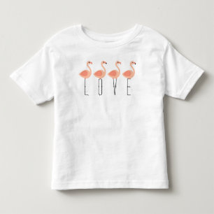 Pour Les Tous Petits L-O-V-E ces Flamants roses - T-shirt de nouveauté