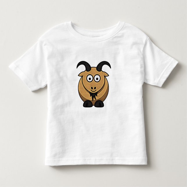 Pour Les Tous Petits La chèvre heureuse badine le T-shirt (Devant)